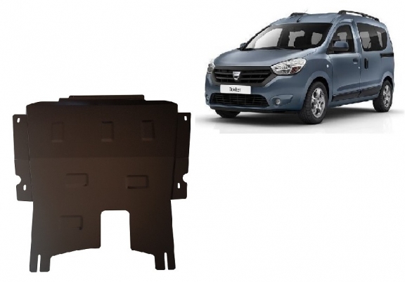 Steel skid plate for Dacia Dokker
