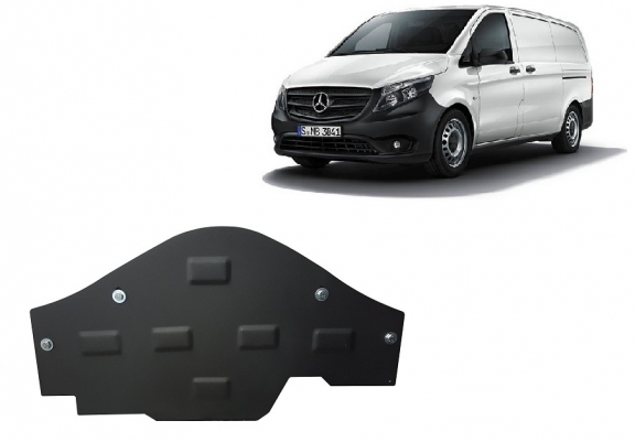Steel skid plate for the protection of the Stop&Go system Mercedes V-Classe W447, 4x2, 1.6 D