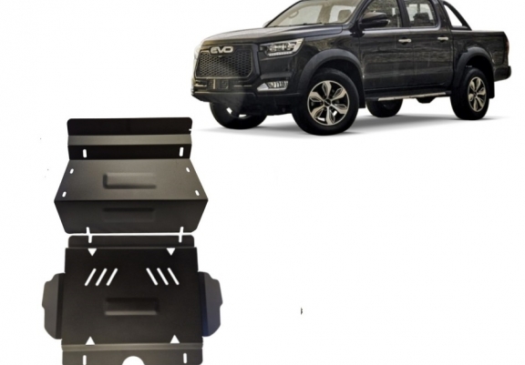 Steel skid plate for Evo Cross 4