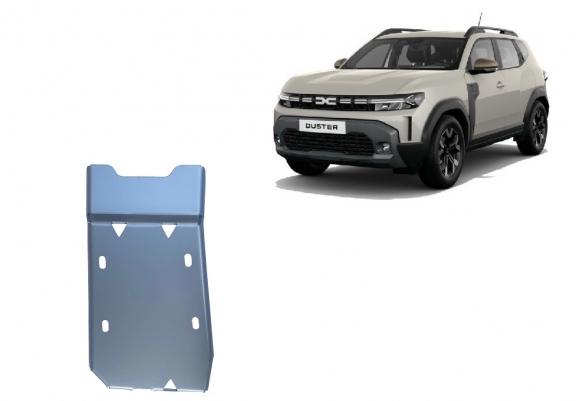 Aluminum diferential skid plate for Dacia Duster 4x4
