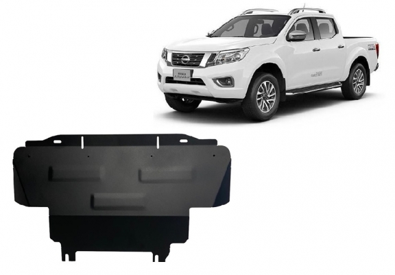Steel radiator skid plate for Nissan Navara NP300 - D23