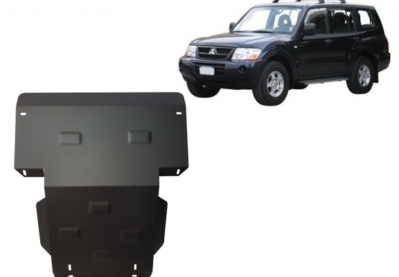 Steel skid plate for the protection of the engine and the radiator for Mitsubishi Pajero Sport 1