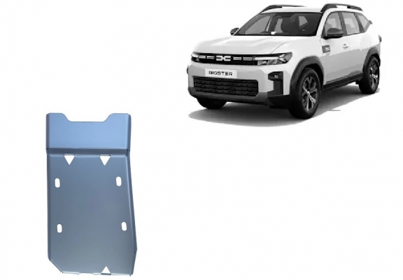 Aluminum diferential skid plate for Dacia Bigster 4x4