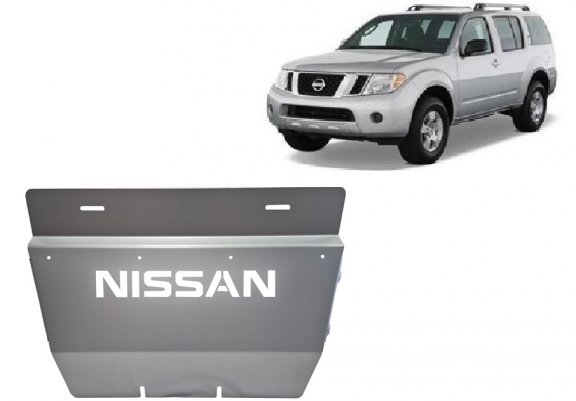 Aluminum radiator skid plate for Nissan Pathfinder