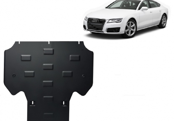 Steel gearbox skid plate for Audi A7