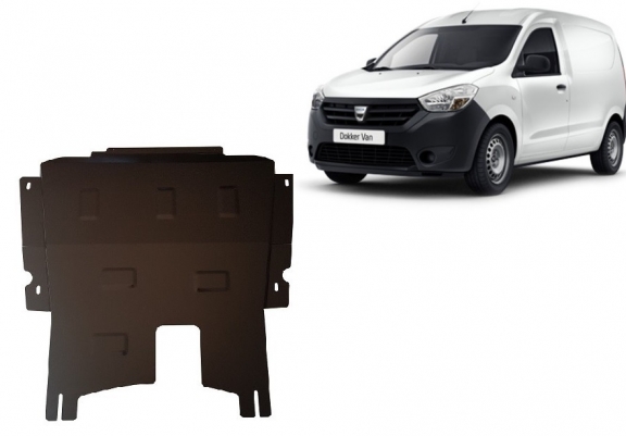 Steel skid plate for Dacia Dokker
