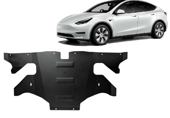 Rear electric motor skid plate for Tesla Model Y AWD