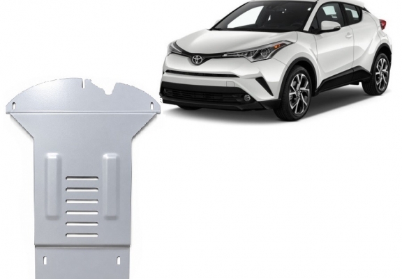 Aluminum catalytic converter plate/cat lock for Toyota C-HR