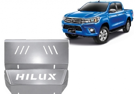 Aluminum radiator skid plate for Toyota Hilux Revo