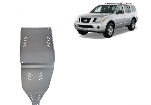 Aluminum gearbox skid plate for Nissan Pathfinder