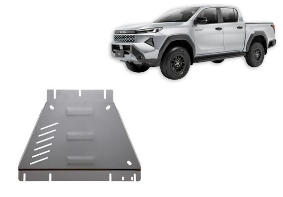 Aluminum gearbox skid plate for Toyota Hilux