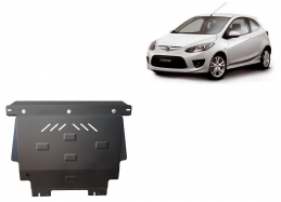 Steel skid plate for Mazda 2