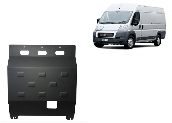 Steel skid plate for Fiat Ducato
