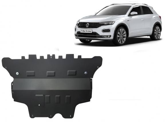 Steel skid plate for Volkswagen T-Roc - manual gearbox