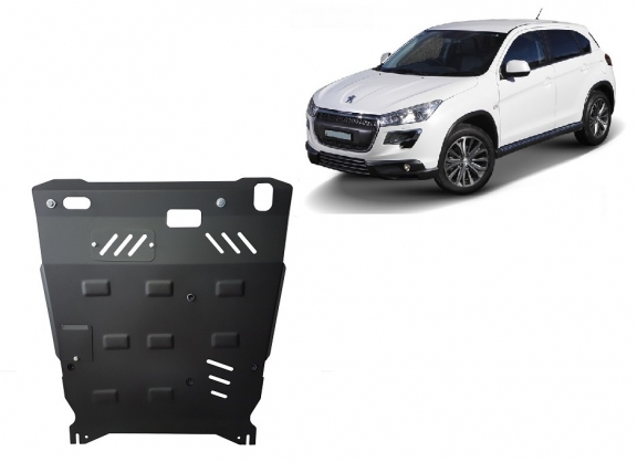 Steel skid plate for Peugeot 4008