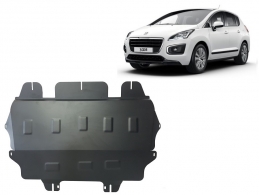 Steel skid plate for the protection of the engine and the gearbox for Peugeot 3008