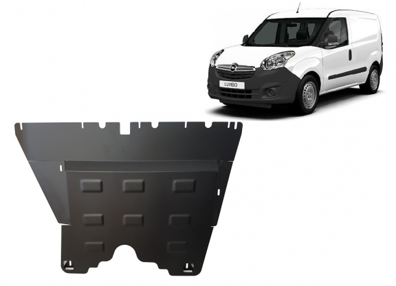 Steel skid plate for Opel Combo D 