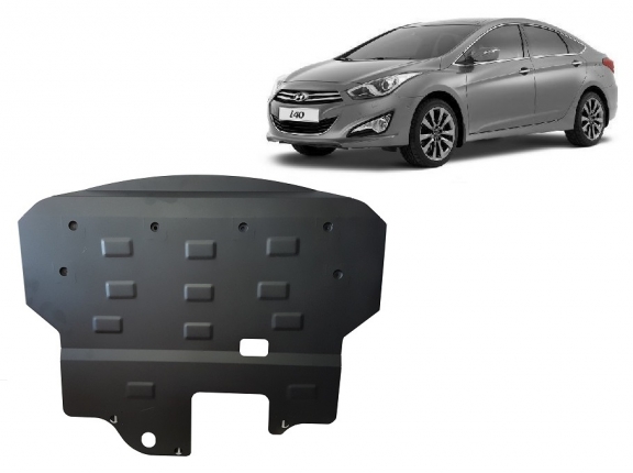 Steel skid plate for the protection of the engine and the gearbox for Hyundai i40