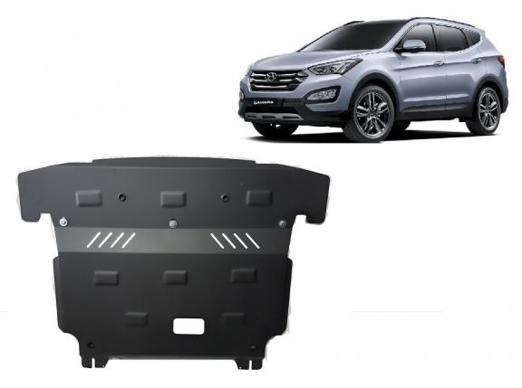 Steel skid plate for Hyundai Santa Fe