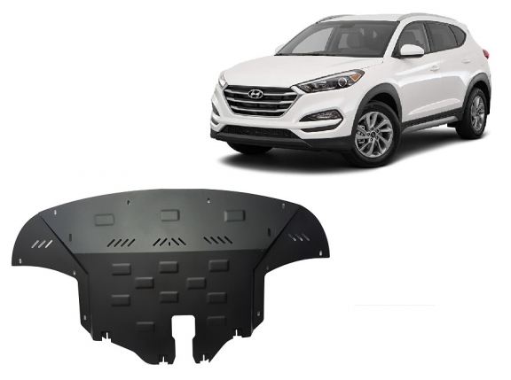 Steel skid plate for Hyundai Tucson