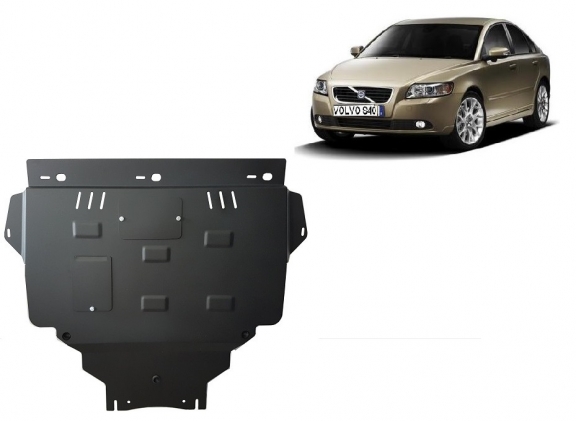 Steel skid plate for Volvo S40