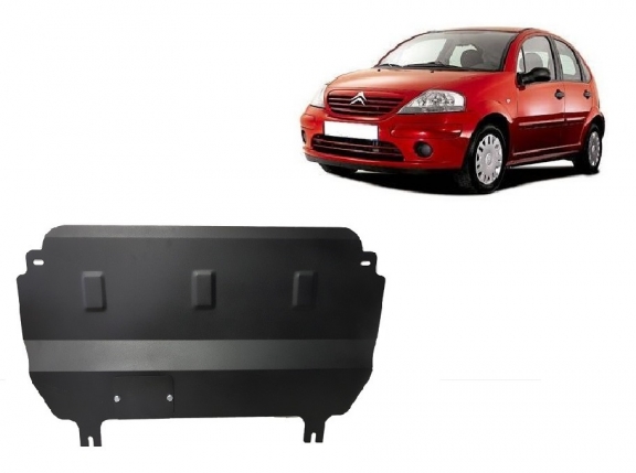 Steel skid plate for Citroen C3