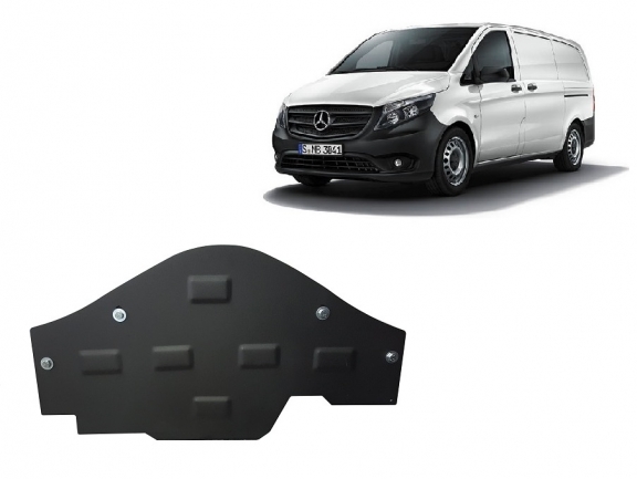 Steel skid plate for the protection of the Stop&Go system Mercedes V-Classe W447, 4x2, 1.6 D