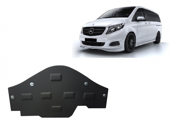 Steel skid plate for the protection of the Stop&Go system Mercedes Viano W447, 4x2, 1.6 D