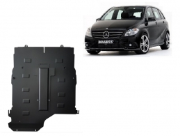 Steel skid plate for the protection of the engine and gearbox for Mercedes B-Class W245