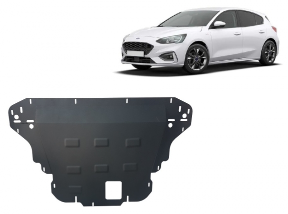 Steel skid plate for Ford Focus 4
