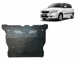 Steel skid plate for Skoda Fabia