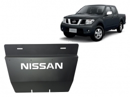 Steel radiator skid plate for Nissan Navara D40