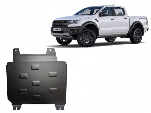 Steel gearbox skid plate for Ford Ranger Raptor