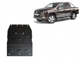 Steel gearbox and differential skid plate for Volkswagen Amarok -  V6 automat