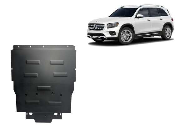 Steel skid plate for Mercedes GLB X247