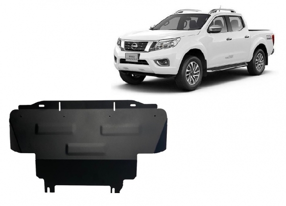 Steel radiator skid plate for Nissan Navara NP300 - D23