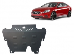 Steel skid plate for the protection of the engine and the gearbox for Volvo S60