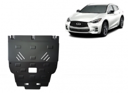 Steel skid plate for Infiniti Q30