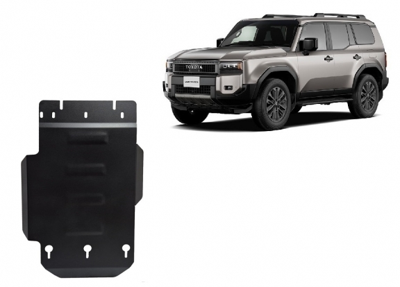 Steel gearbox skid plate for Toyota Land Cruiser 250