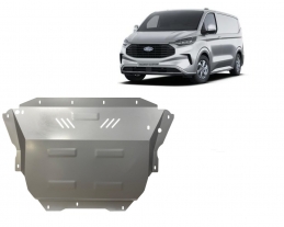 Galvanized steel skid plate for Ford Transit Custom