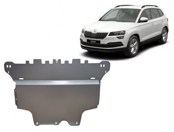 Aluminum skid plate for Skoda Karoq