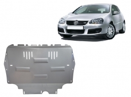 Aluminum skid plate for Vw golf mk5