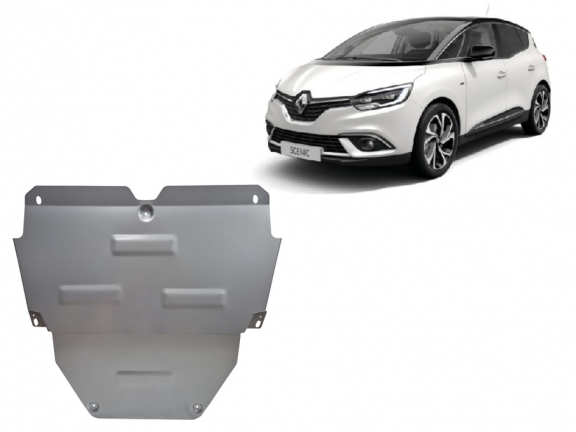 Aluminum skid plate for Renault Scenic IV
