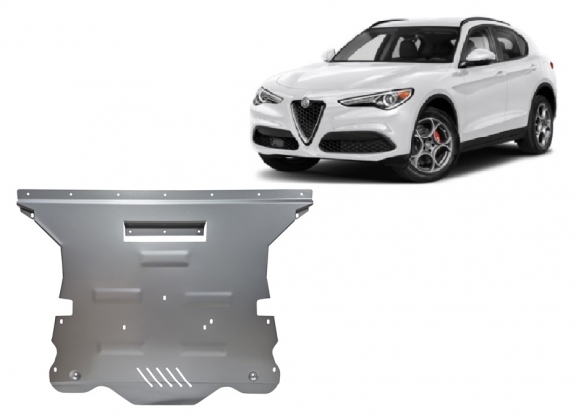 Aluminium skid plate for Alfa Romeo Stelvio