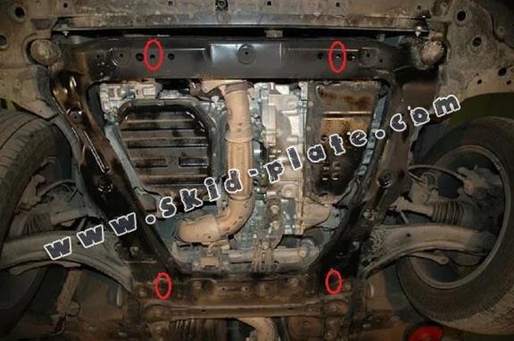 Steel skid plate for Renault Koleos