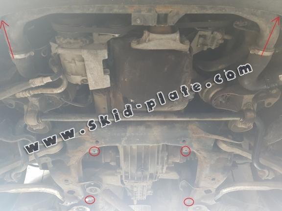 Steel skid plate for Audi A4 B6 - promotional package - diesel