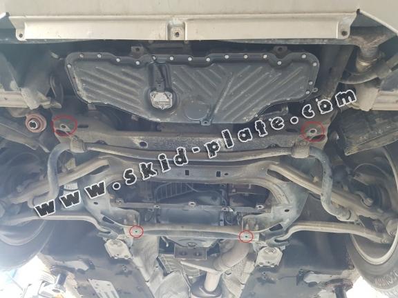 Steel skid plate for Audi A8