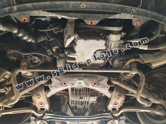 Steel skid plate for Audi A6 Allroad 2 - avec latéraux