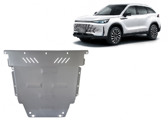 Aluminum skid plate for BAIC Beijing X75