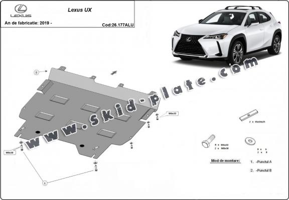 Aluminum skid plate for Lexus UX